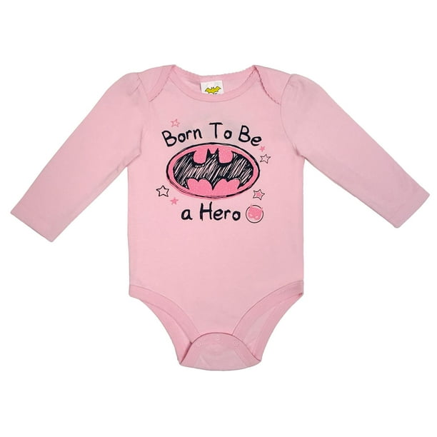 Batgirl Cache-couche à manches longues pour bébés filles