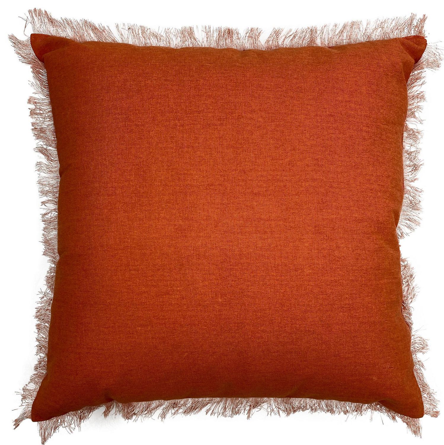 Hometrends Frayed Orange Decorative Pillow Walmart Canada