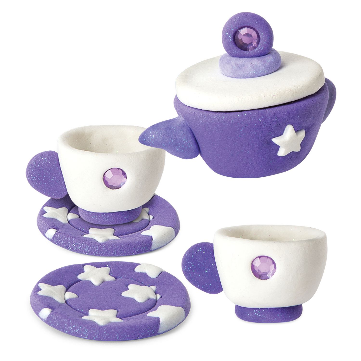 twinkle clay tea set