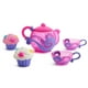Ensemble de petits gâteaux pour le bain et le thé Munchkin Jouet de bain, comprend 1 théière, 2 tasses à thé et 2 jouets Cupcake Squirt, rose/violet – image 2 sur 4