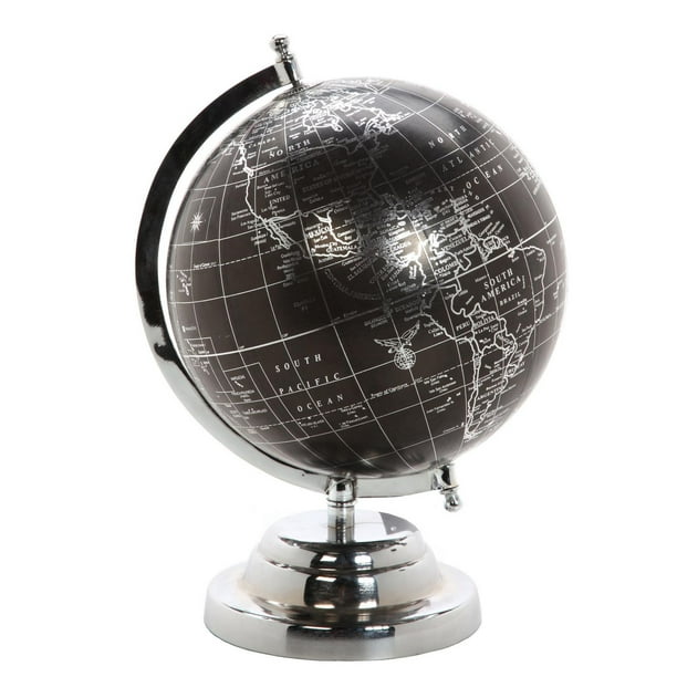 Globe décoratif en noir et argent de hometrends