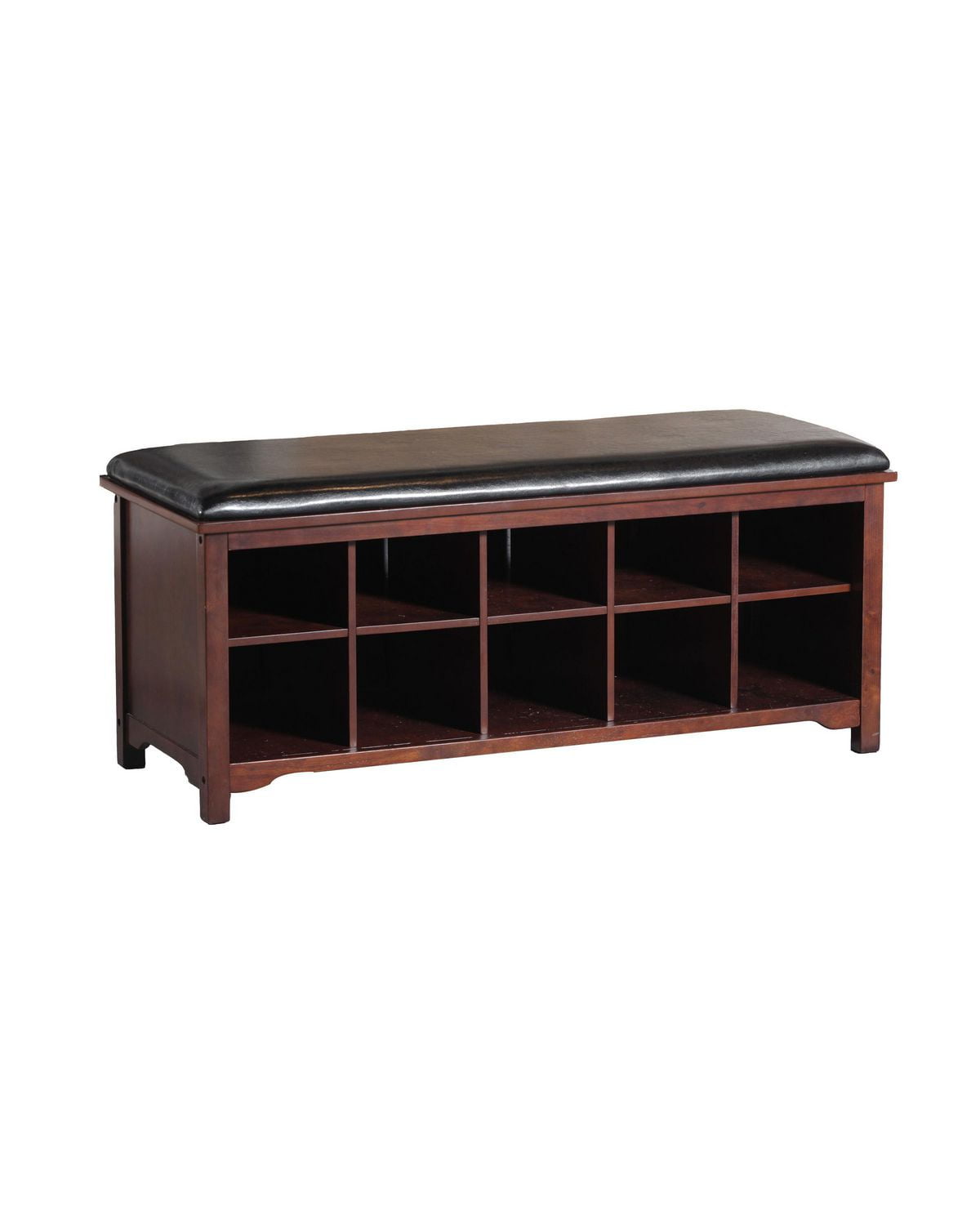 Rome Dark Walnut Storage Bench Walmart Canada