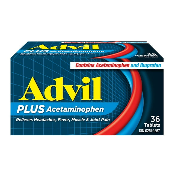 Advil Plus Acetaminophen Tablets Fight Pain 2 Ways, 36 Count