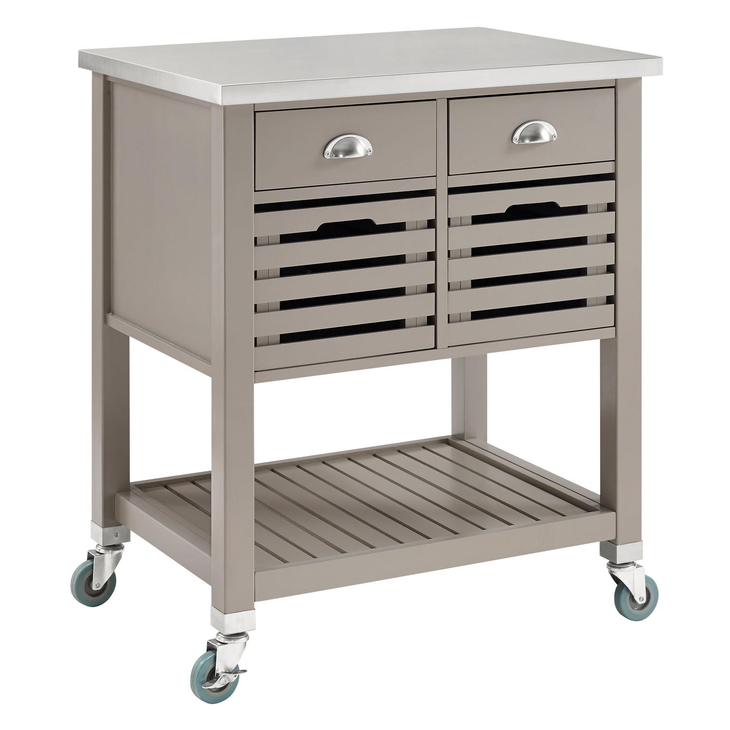 Ashland Gray Kitchen Cart Walmart Canada