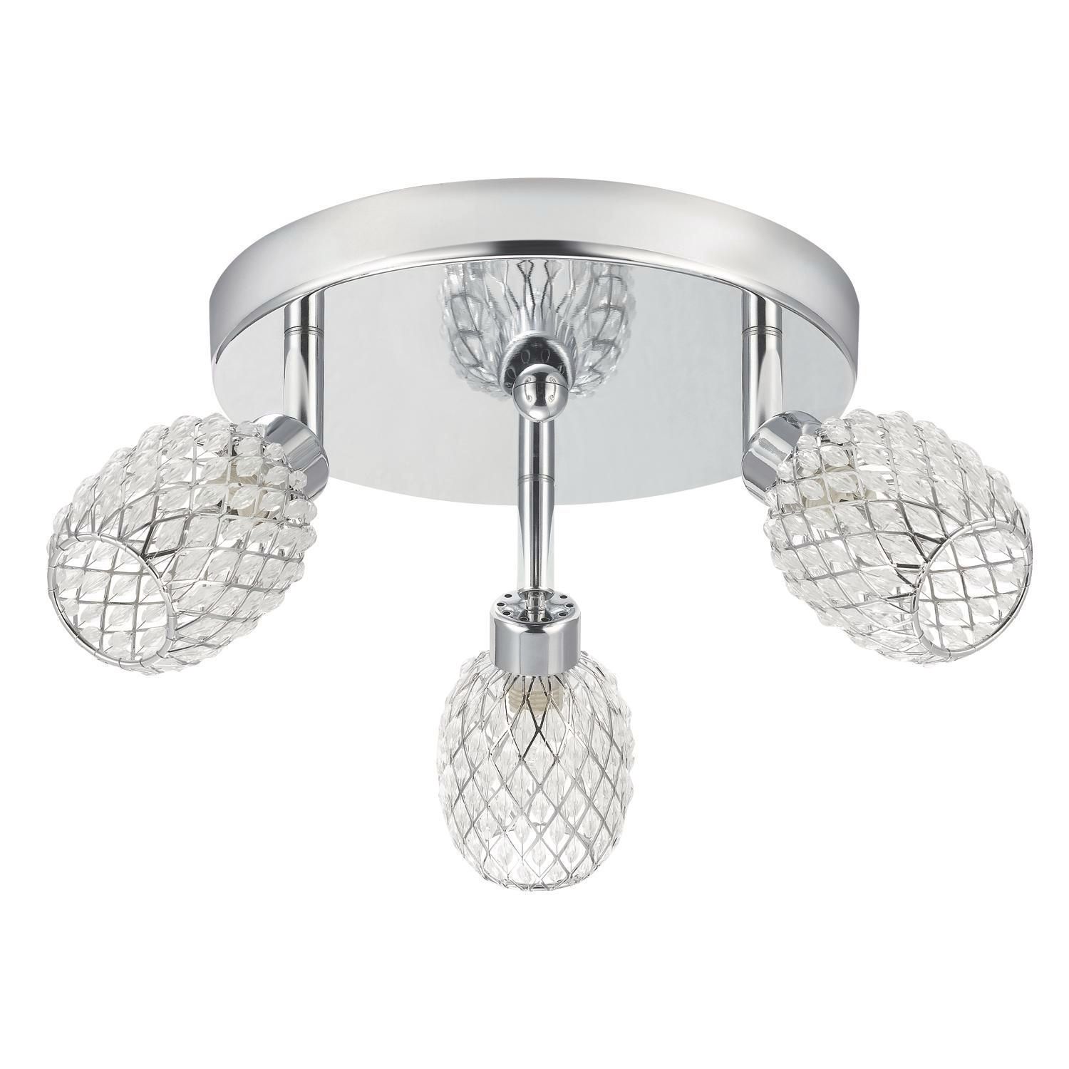 Globe Electric 58785 Sienna 3 Light Mini Pineapple Semi Flush