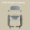 thumbnail image 2 of Medline Aluminum Shower Commode Wheelchair, 2 of 6