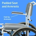 thumbnail image 4 of Medline Aluminum Shower Commode Wheelchair, 4 of 6