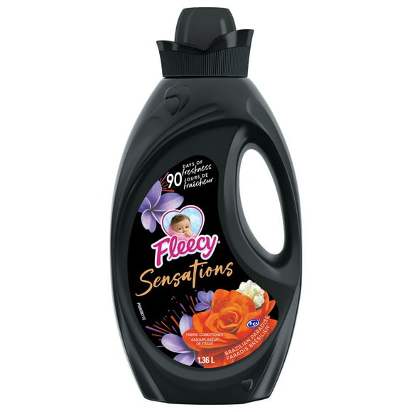 Fleecy Sensations Brazilian Paradise Liquid Fabric Softener (Fabric Conditioner), 1.36L, 1.36L - 57 Loads