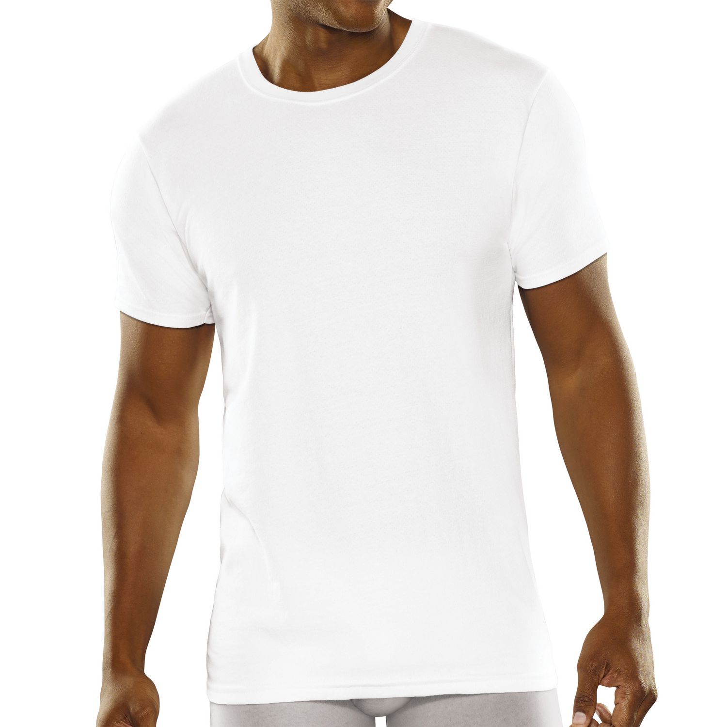 Fruit of the Loom Men's Breathable 3 Pack White Crew T- Shirt | Walmart ...