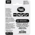 thumbnail image 2 of Great Value AA LR6.5 V Alkaline Batteries, 8 pack, 2 of 3