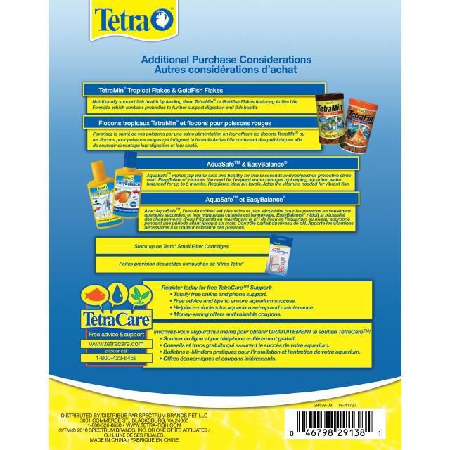 Trousse de départ aquarium TetraMin à DEL et à bulles, 3 gal