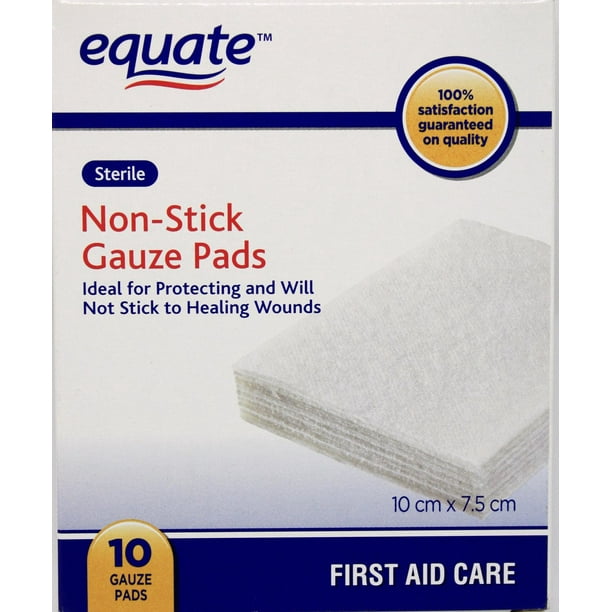 Equate NonStick Gauze Pads, 10cm x 7.5cm 10 Gauze pads Walmart.ca