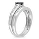 0.50 Carat Total Weight Black And White Diamond Bridal Set in 14 Kt White Gold (G-H; I1-I2) - image 2 of 2