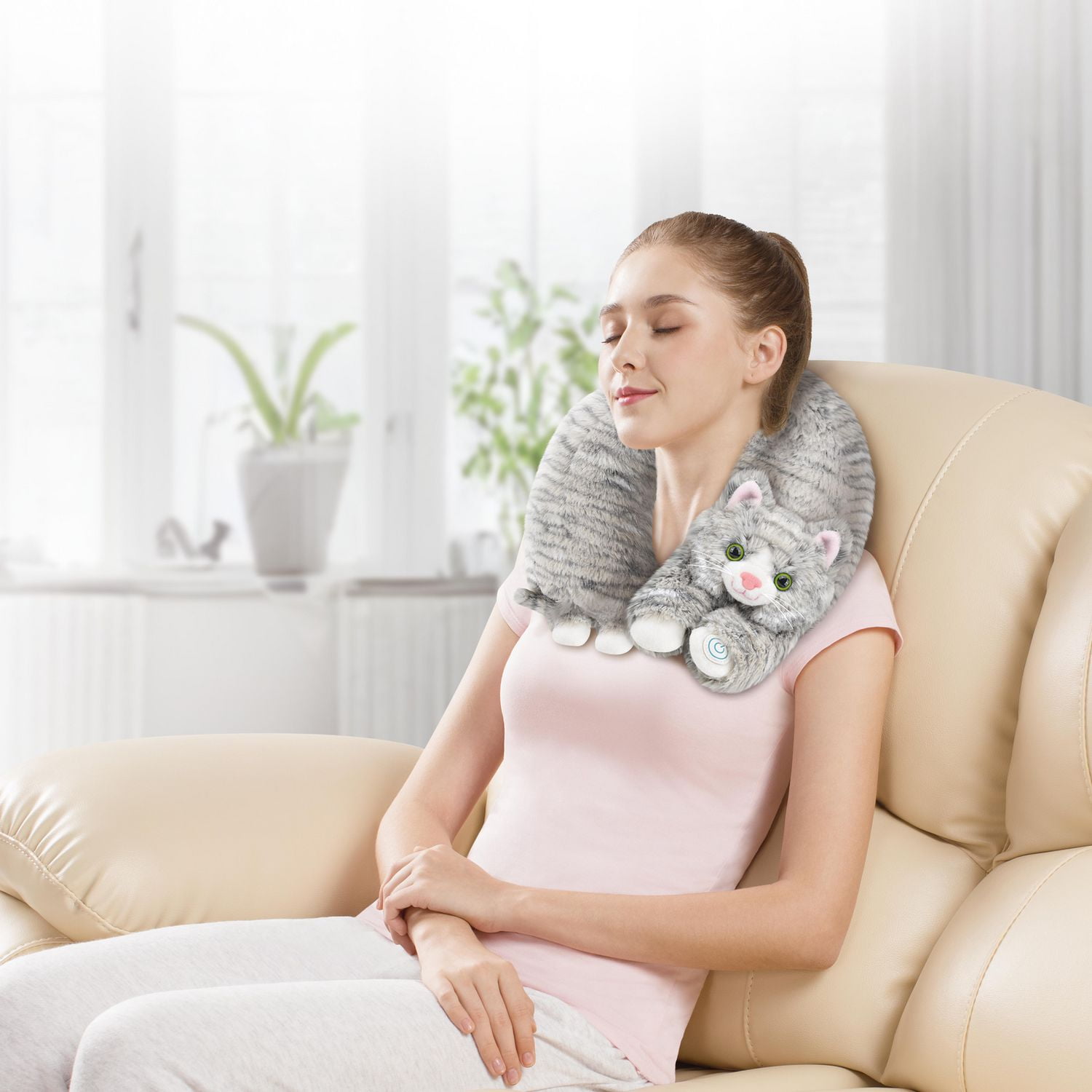Animal neck massager