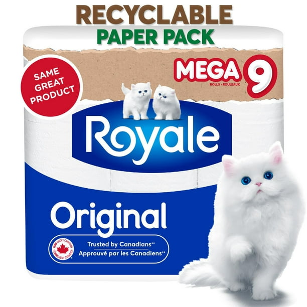 Royale Original en emballage papier recyclable, pap. hyg, 9 roul. Mega
