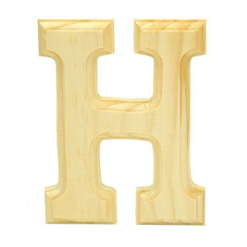 Lettre en bois 'H'