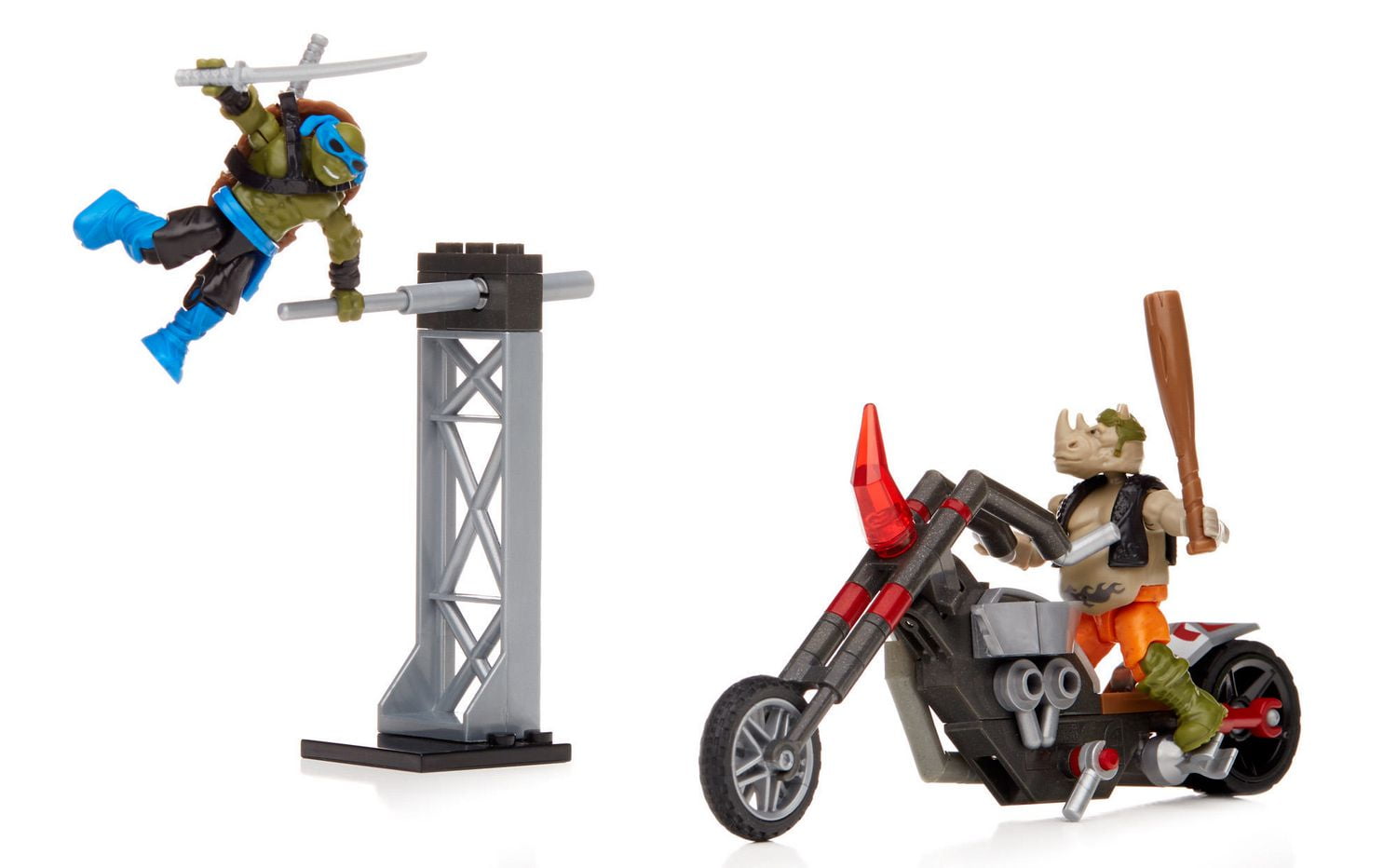 Mega Blok Teenage Mutant Ninja Turtles out of The Shadows Rocksteady Moto Attack for sale online 