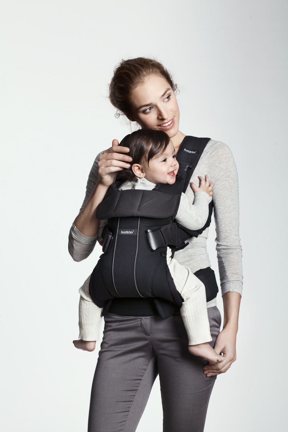 Babybjorn baby carrier one cotton mix black best sale