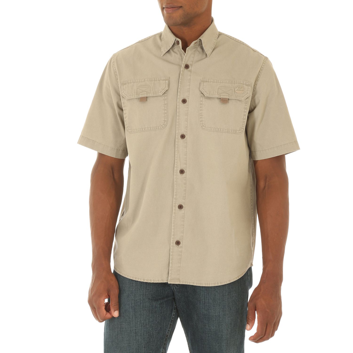 Wrangler Men's Short Sleeve Canvas Shirt | Walmart Canada