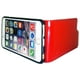 Étui portefeuille Exian en cuir véritable pour iPhone 6 Plus/6s Plus en rouge – image 2 sur 3