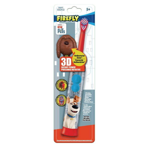 FireFly The Secret Lives of Pets 3D Puissance Rotative Brosse