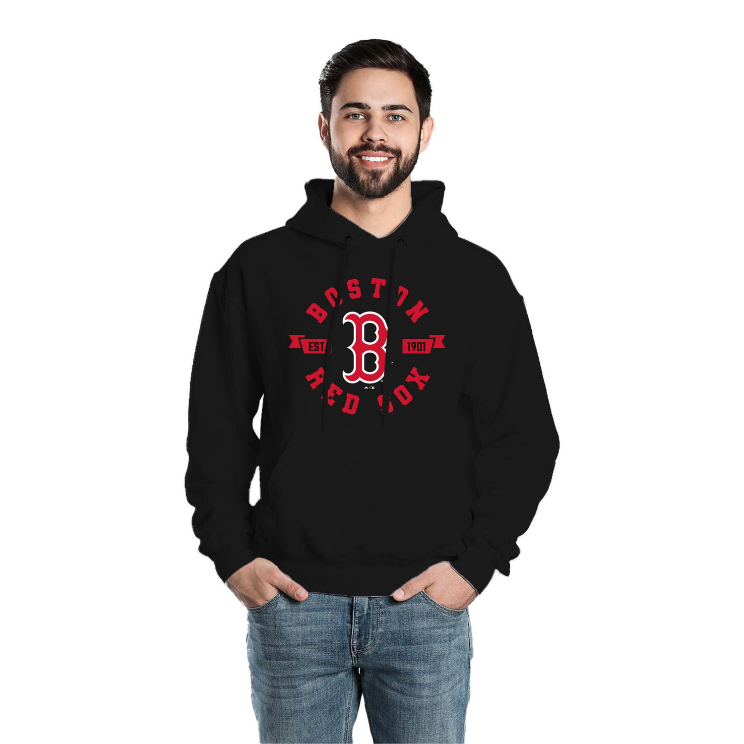 MLB Boston Red Sox Men's Circle Long Sleeve Hoodie *On-Line Exclusive