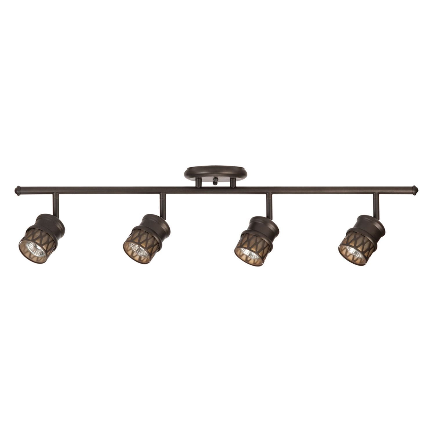 Globe Electric Norris 4 Light Oil Rubbed Bronze Adjustable Track