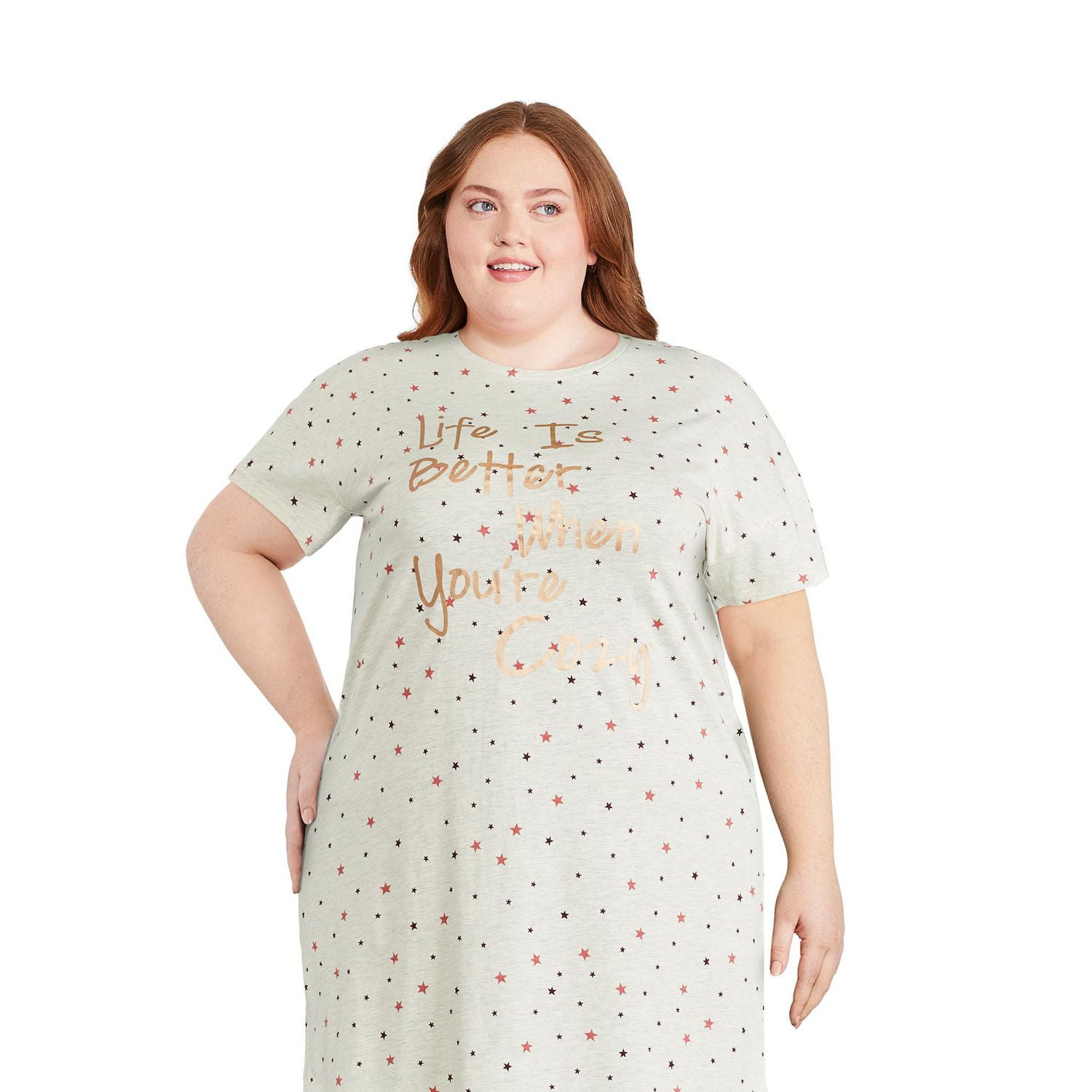 George Plus Women's Crew Neckline Nightshirt