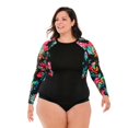 thumbnail image 1 of Krista Plus Women's Long Sleeve Rashguard Swim Top, 1 of 6