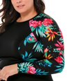 thumbnail image 3 of Krista Plus Women's Long Sleeve Rashguard Swim Top, 3 of 6