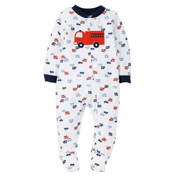 Tenue avec pyjama-grenouillère pour nouveau-nés garçons de Child of Mine made by Carter’s - Camion de pompier