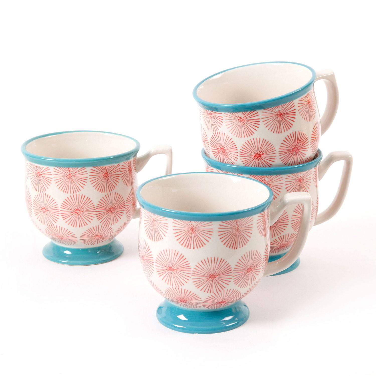 The Pioneer Woman Flea Market 4Pack 14oz. Decorated Coffee Cup