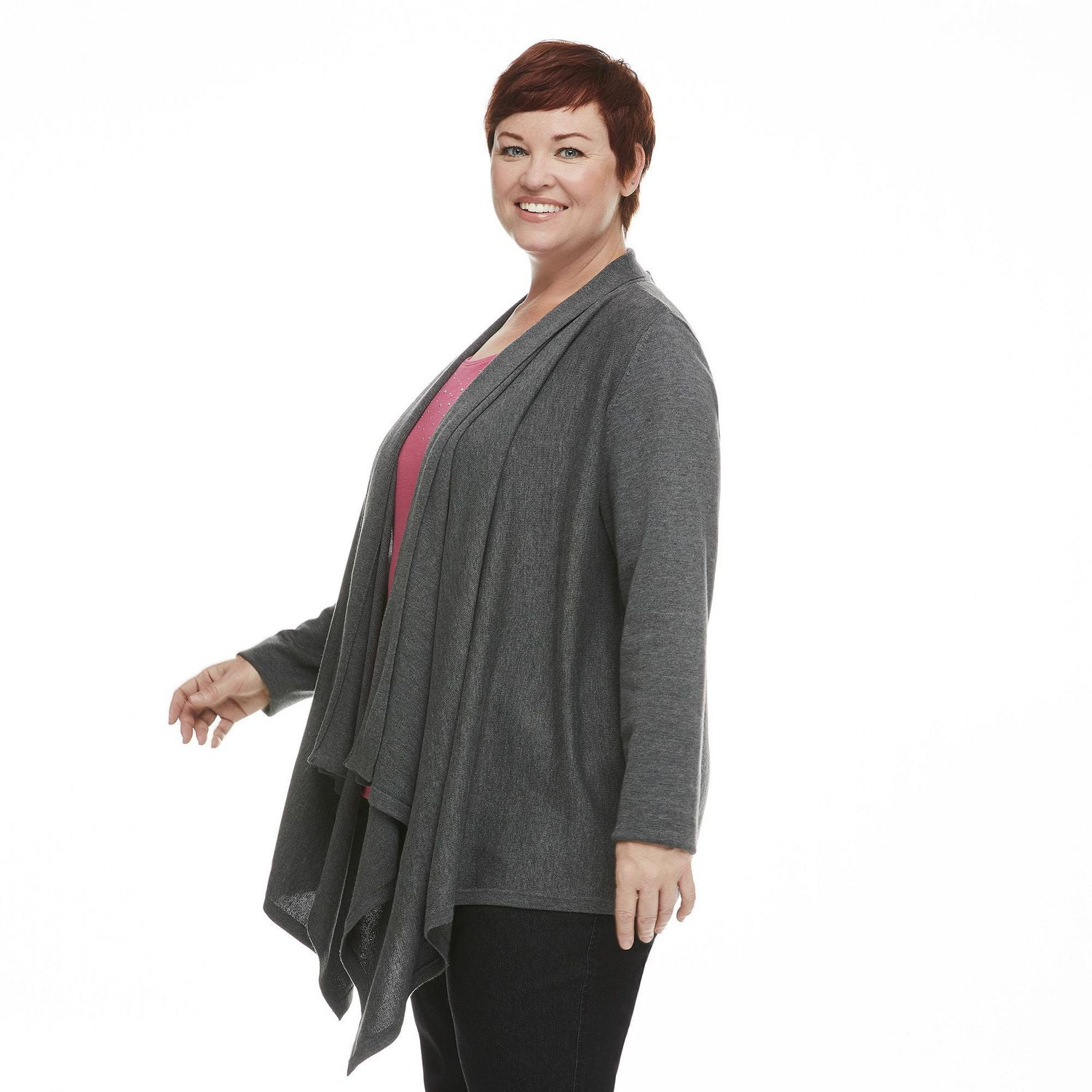 Penmans Plus Women's Asymmetrical Cardigan