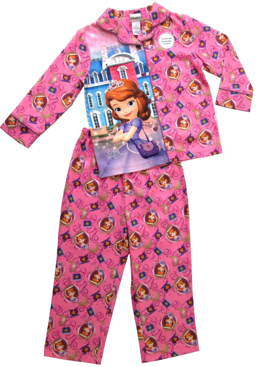 George Girls' Rib Pajamas 4-Piece Set 