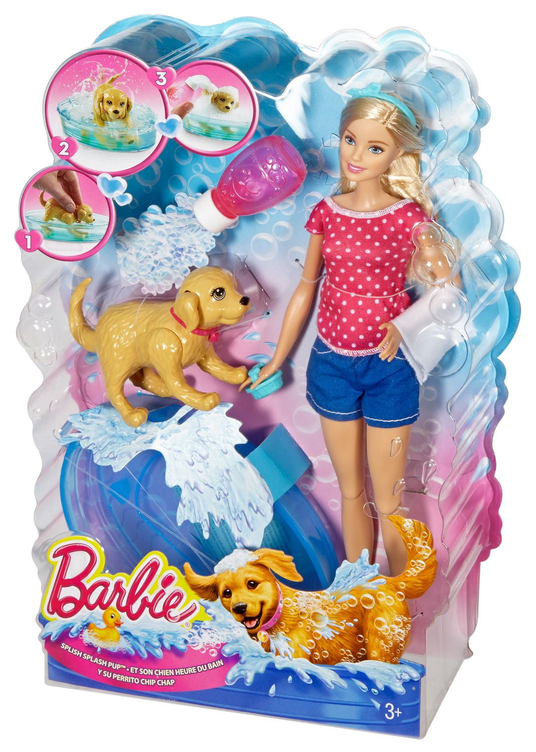 Barbie splish splash store pup playset