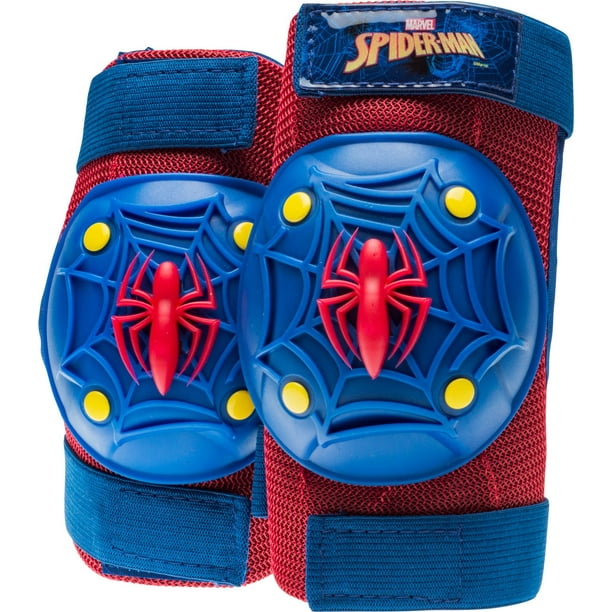 Ensemble d'équipement protecteur pour vélo avec gants rembourrés Spider-Man  de Marvel pour enfants, rouge