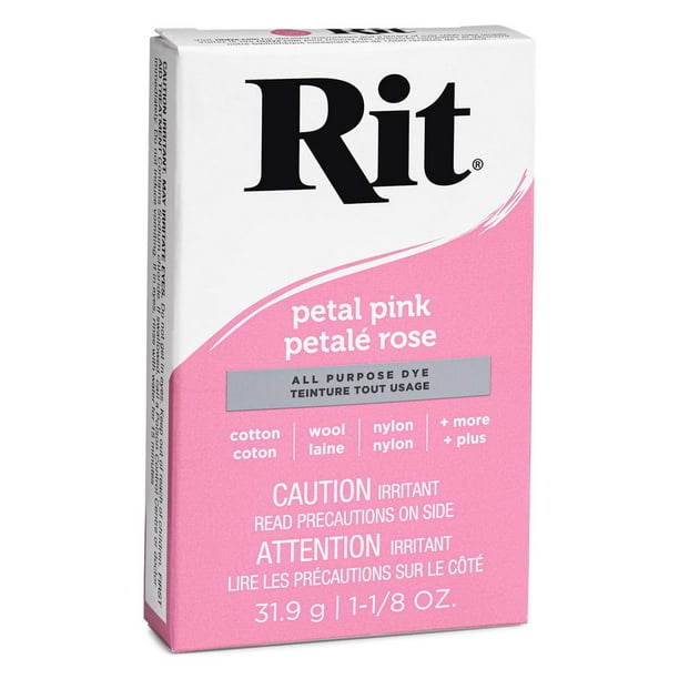 Rit Petal Pink All Purpose Dye 1.125 oz, Stain Remover & Softener