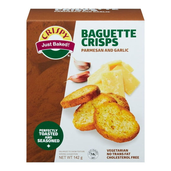 Baguettes croustillantes au parmesan et à l’ail Crispy Just Baked! 142 g