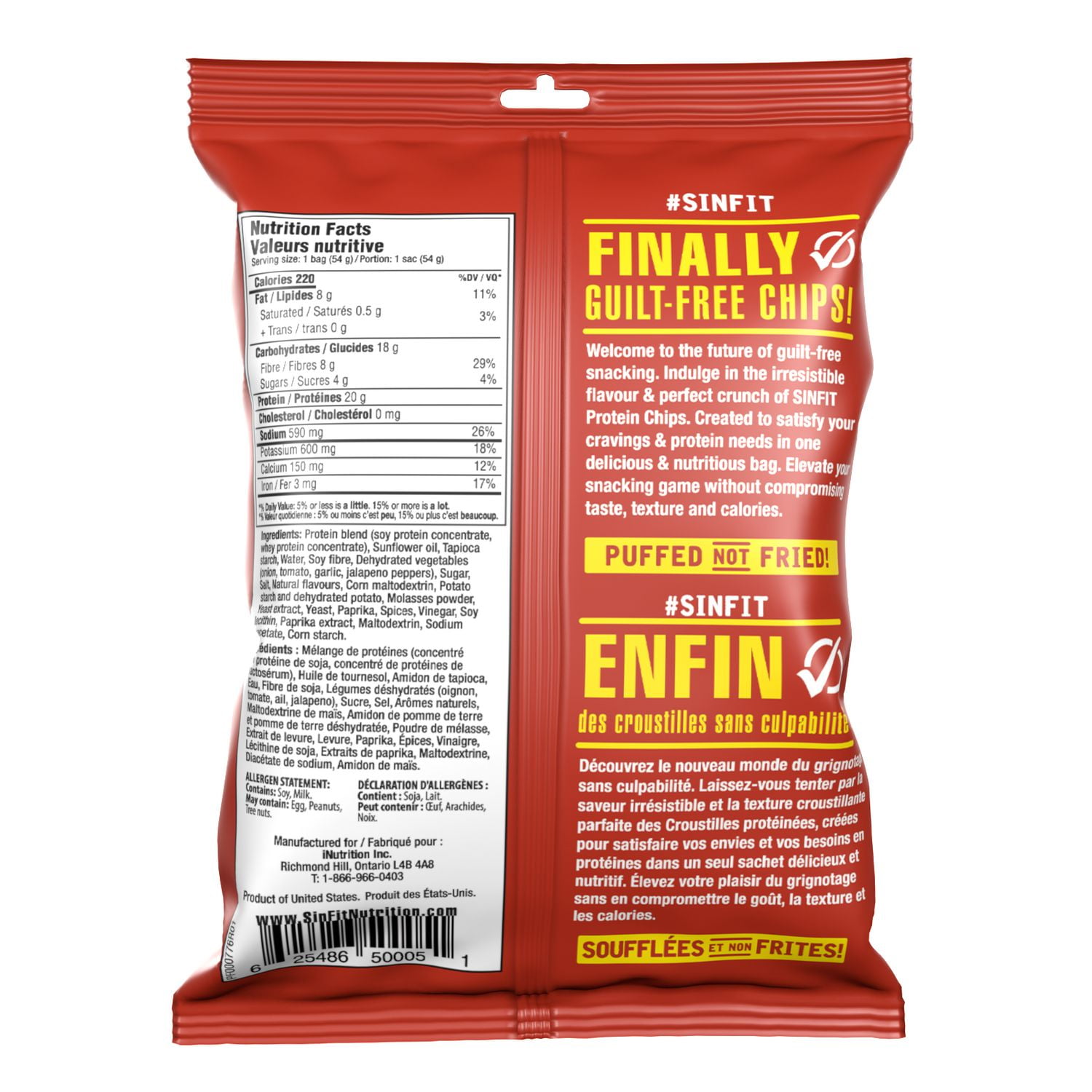 SinFit Protein Chips - Hickory BBQ