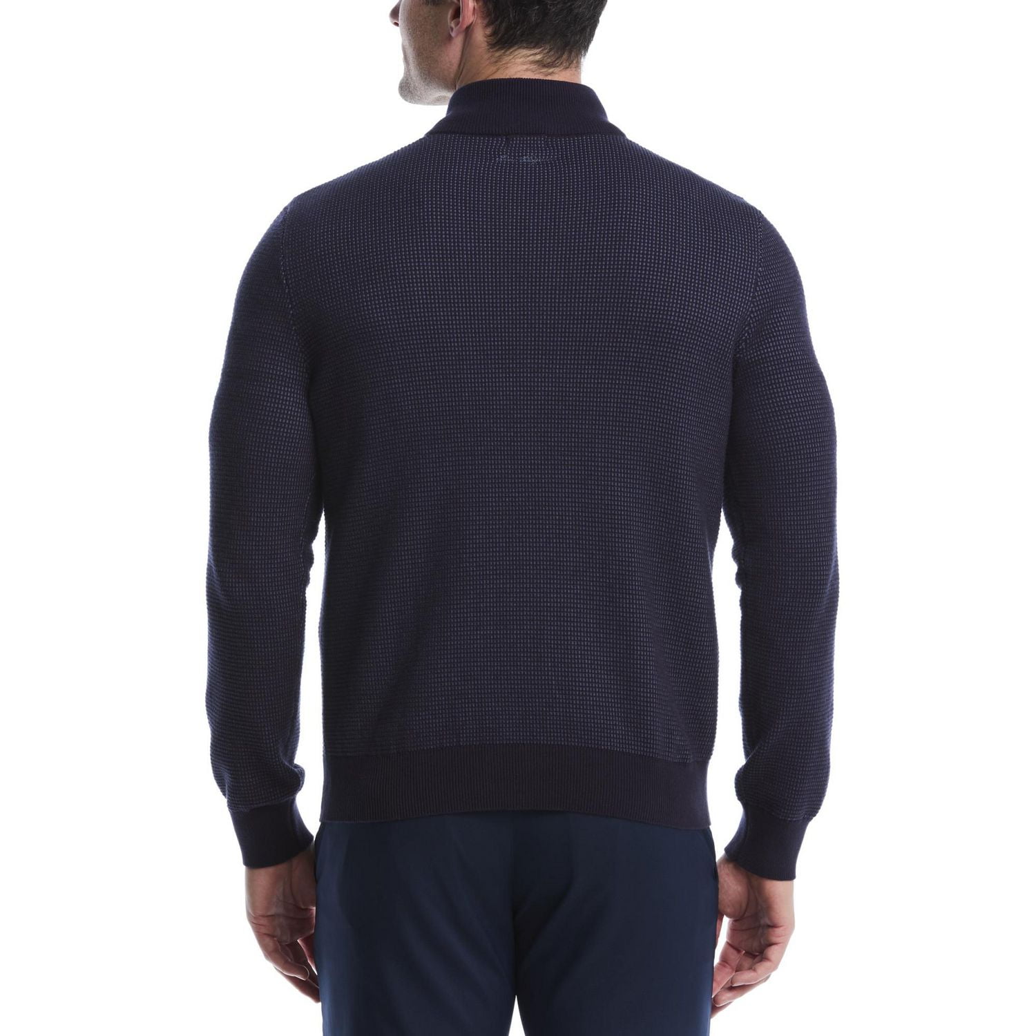 Ben Hogan Performance Men's Long Sleeve Jacquard 1/4 Zip Sweater