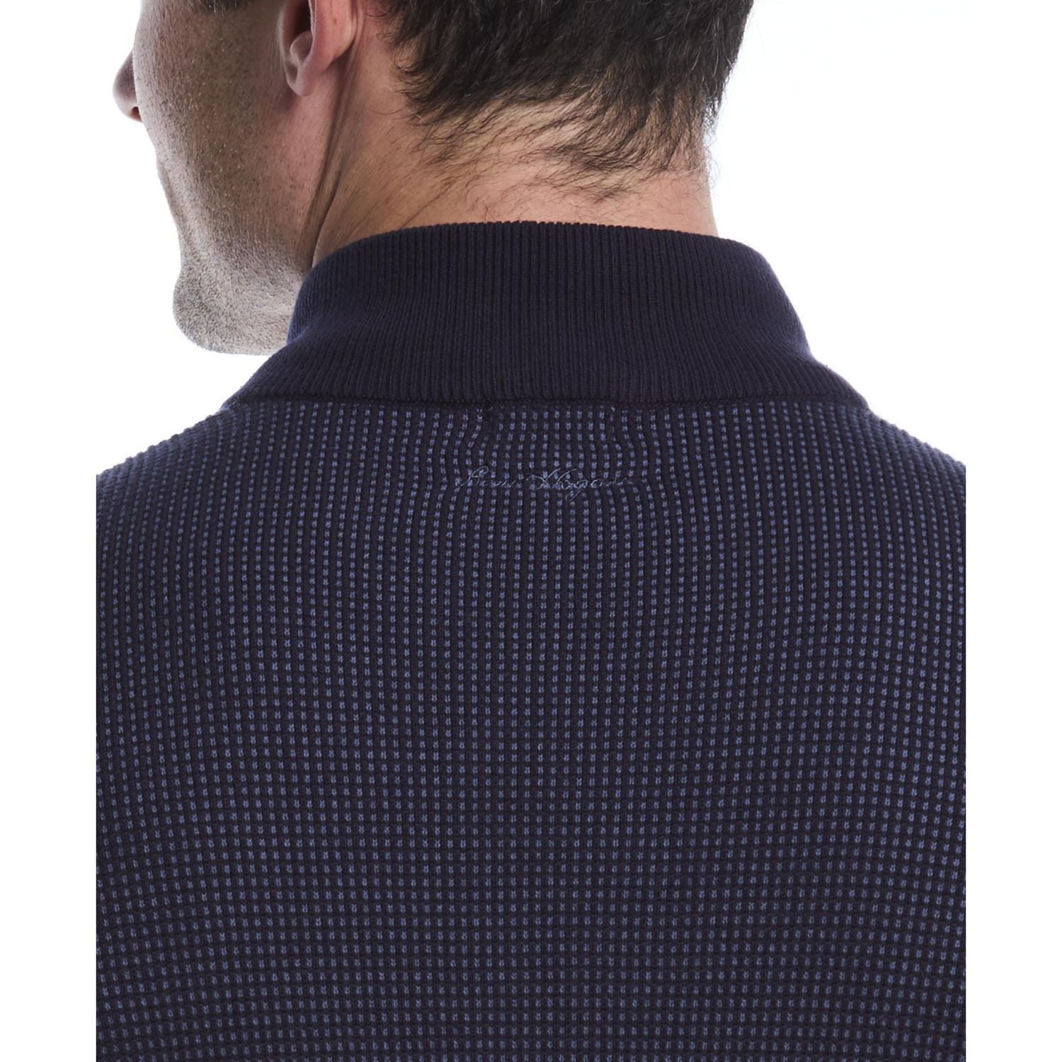 Pull jacquard à manches longues et fermeture éclair 1/4 pour homme Ben Hogan Performance