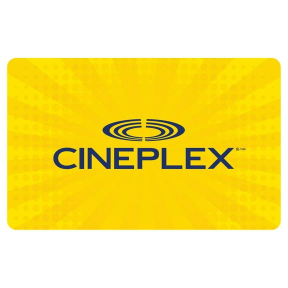 Cineplex $25 eGift Card (Email Delivery)
