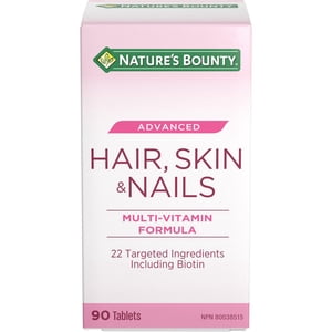 NATURE'S BOUNTY Hair, Skin & Nails Advanced, Maintains Structure Of Hair, Skin & Nails 90.0 count