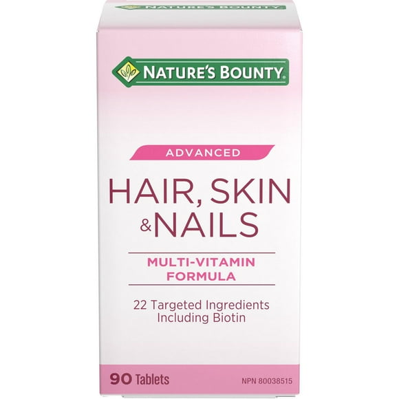 NATURE'S BOUNTY Hair, Skin & Nails Advanced, Maintains Structure Of Hair, Skin & Nails 90.0 count