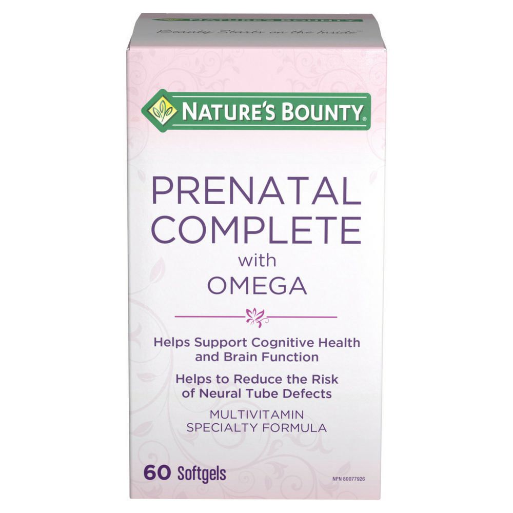 Nature S Bounty Prenatal Complete With Omega Walmart Canada