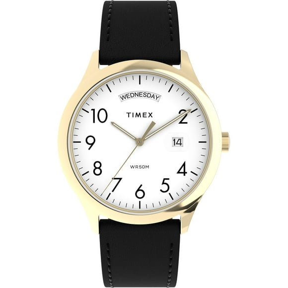 Montre TIMEX® Modern Easy Reader® 40 mm avec bracelet en cuir