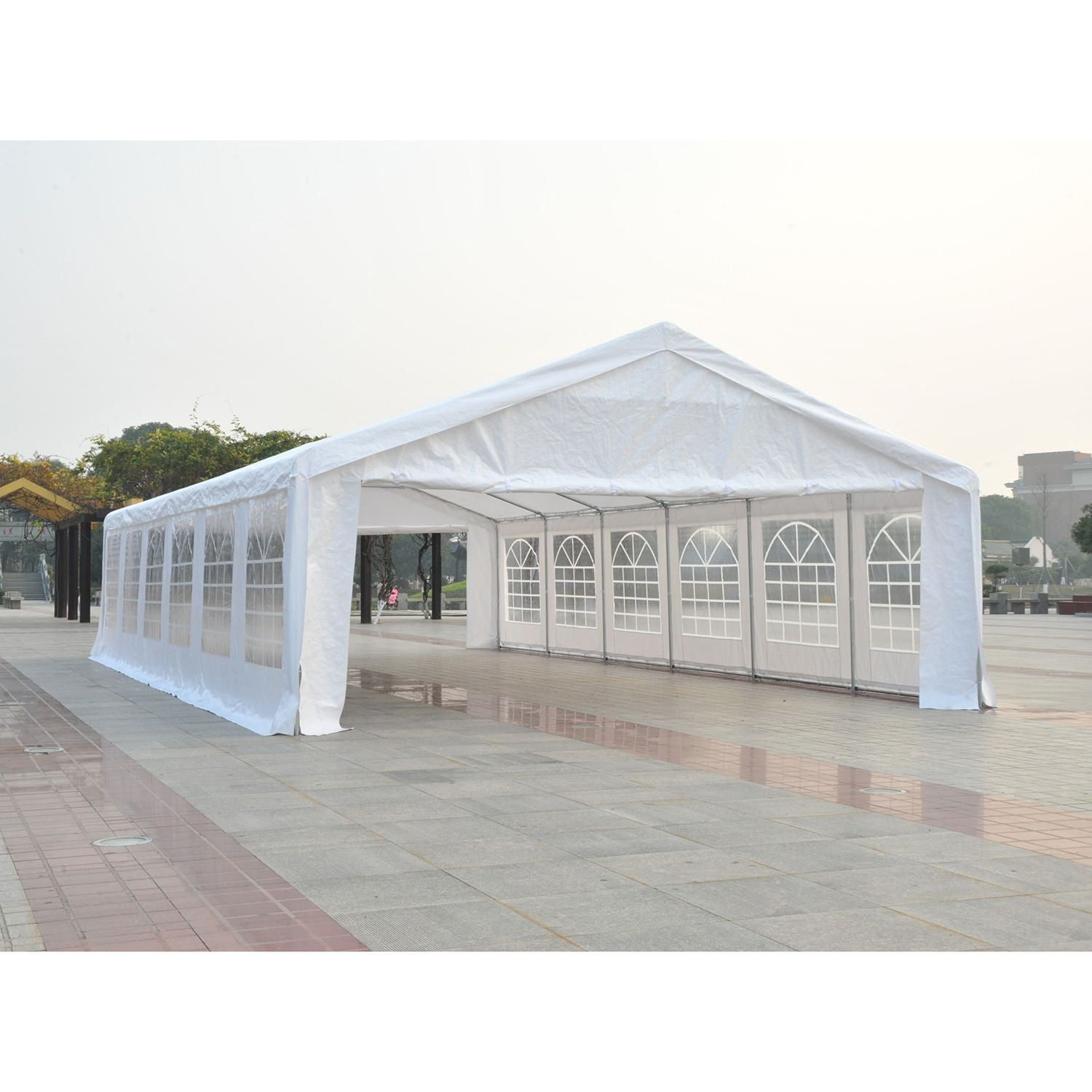 Outsunny 40 X20 Heavy Duty Large Outdoor Carport With Removable
