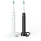 Brosse à dents électrique Philips Sonicare 2300, brosse à dents électrique rechargeable, blanche et noire Sonicare 2 pk – image 1 sur 8