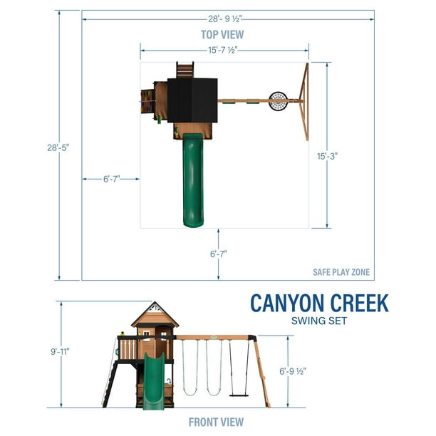 Backyard Discovery Canyon Creek Swing Set 