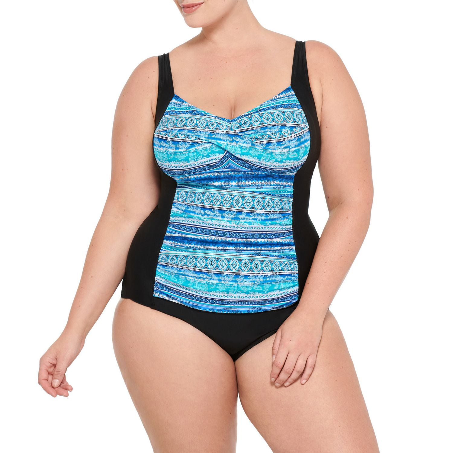 Krista Plus One Piece Twist Swimsuit Walmart Canada